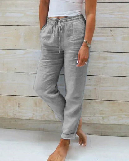 Women's Linen Casual Pants - Vonnera