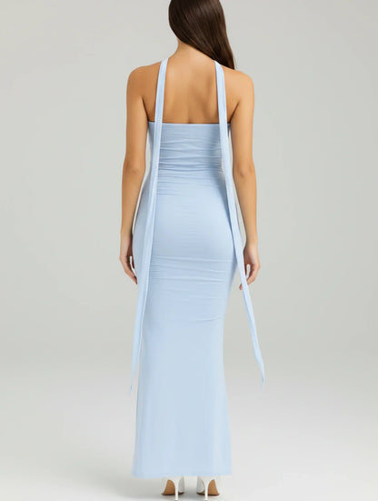 Women's Strapless Bodycon Maxi Dress
