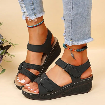 Women's Cushioned Sandals Comfortable Everyday Wear - Vonnera