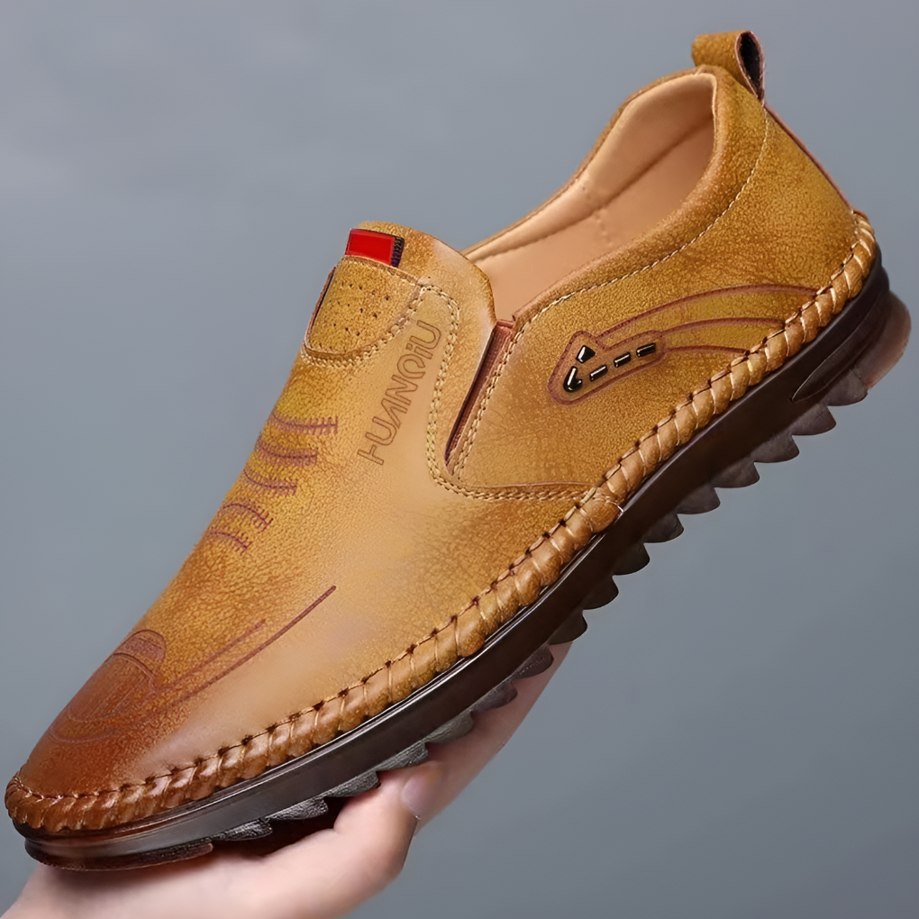 Men's Leather Loafers Sophisticated Brown - Vonnera