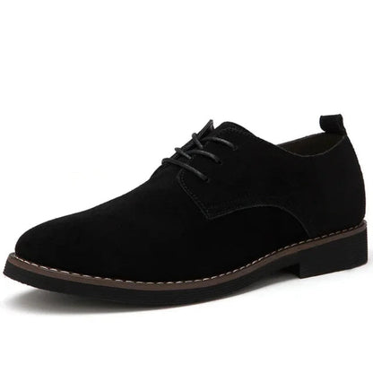 Men's Suede Oxford Shoes Lace-Up Brown - Vonnera