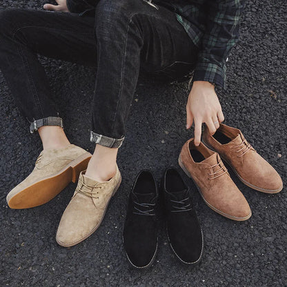 Men's Suede Oxford Shoes - Vonnera
