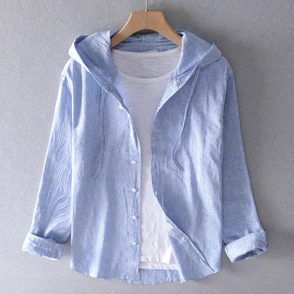 Women's Linen Blouse Breathable - Vonnera