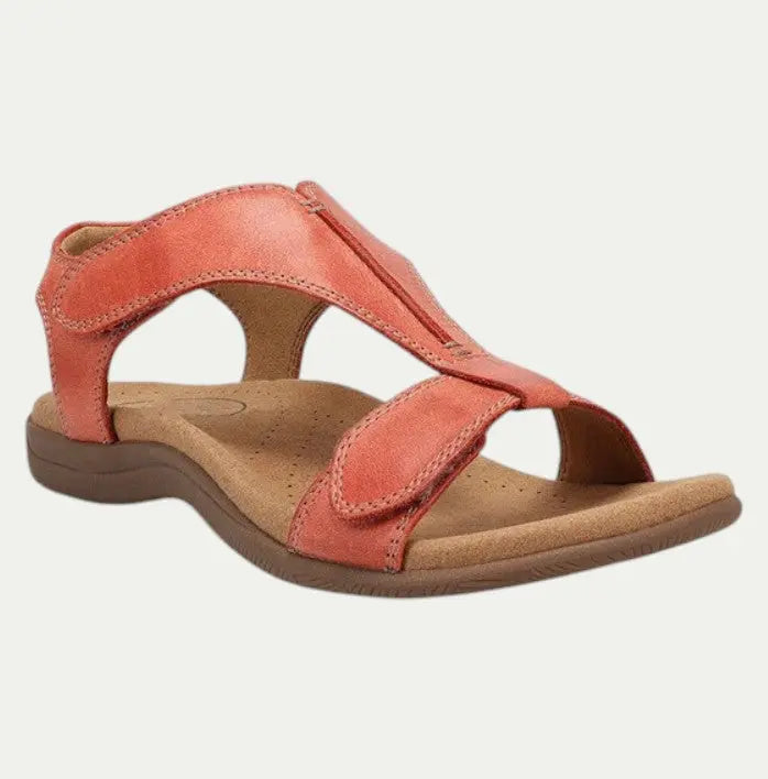 Women's Leather Sandals Comfortable Supportive - Vonnera