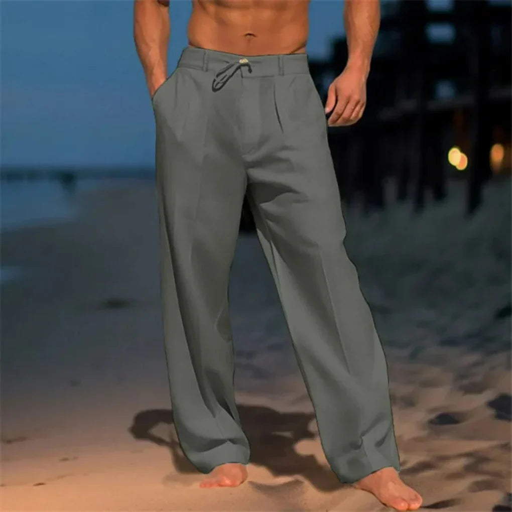 Men's Linen Summer Trousers - Vonnera