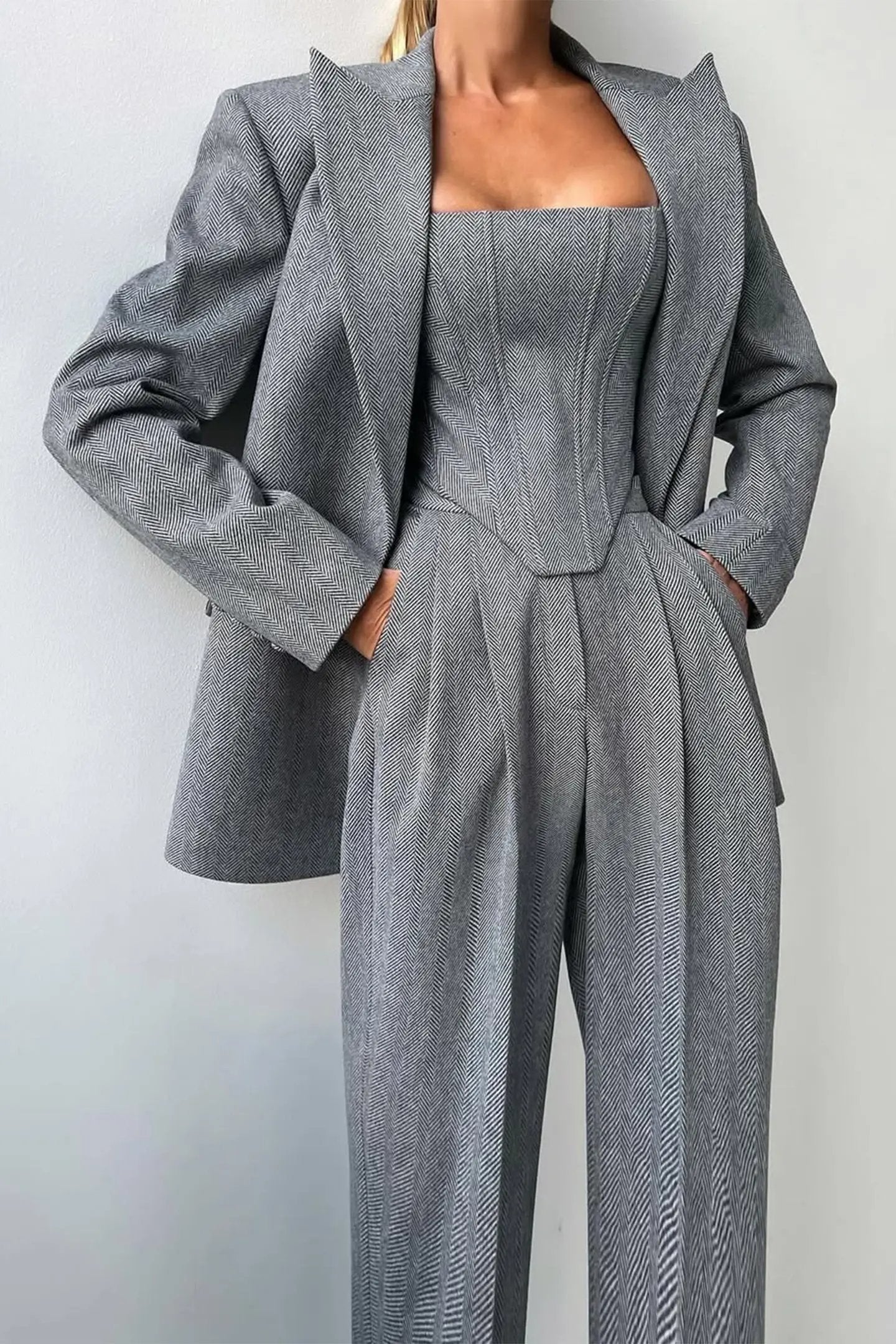 Women's Three-Piece Pant Suit Set - Vonnera