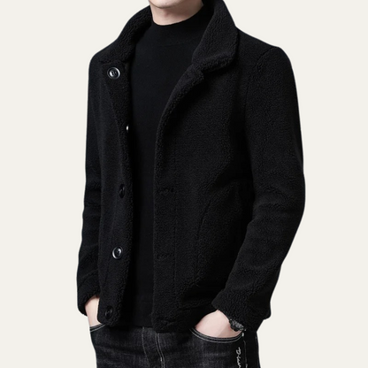 Men's Warm Fleece Jacket With Pockets