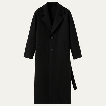 Men's Wool Wrap Coat Camel Color With Belt