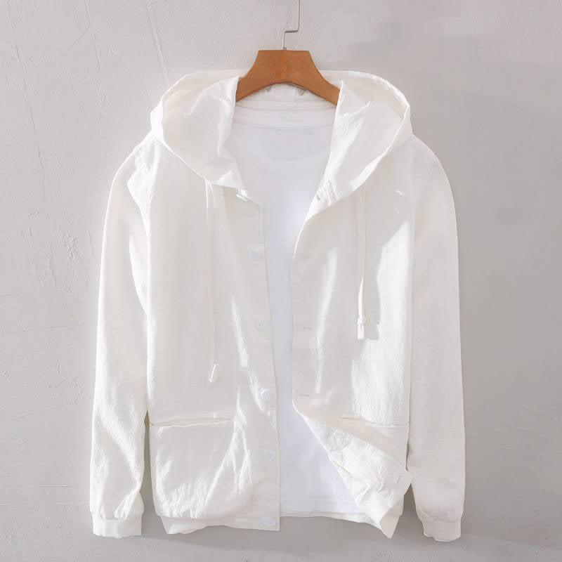 Women's Ramie Jacket Lightweight Breathable Beige