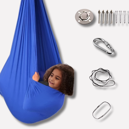 Kids Indoor Sensory Swing Pod Hanging Therapeutic Calming - Vonnera