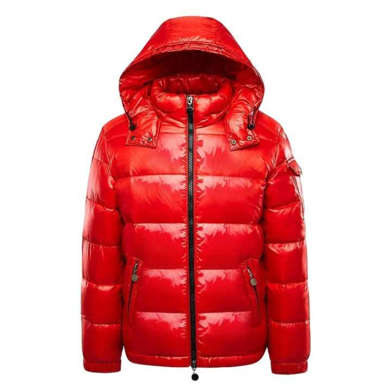 Men's Puffer Jacket Warm Lightweight Insulated Black