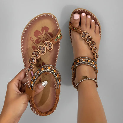 Women's Bohemian Thong Sandals - Vonnera