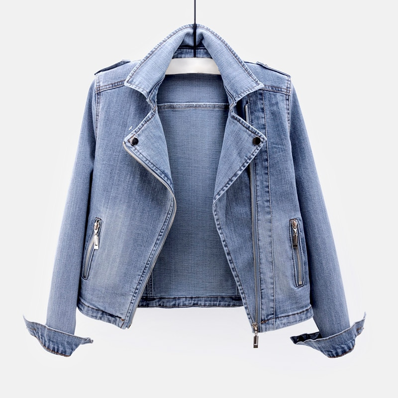 Women's Denim Jacket Classic Blue - Vonnera