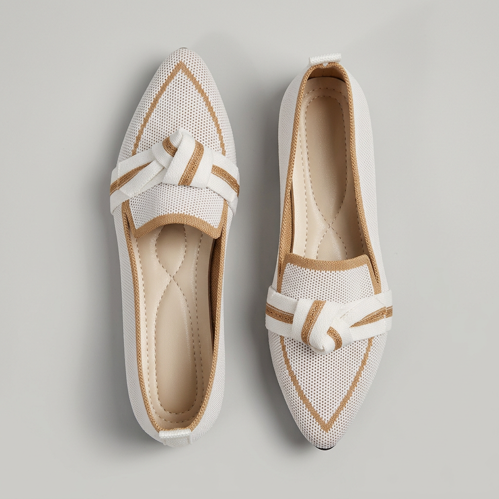 Pointed Toe Leather Loafers Horsebit Detail