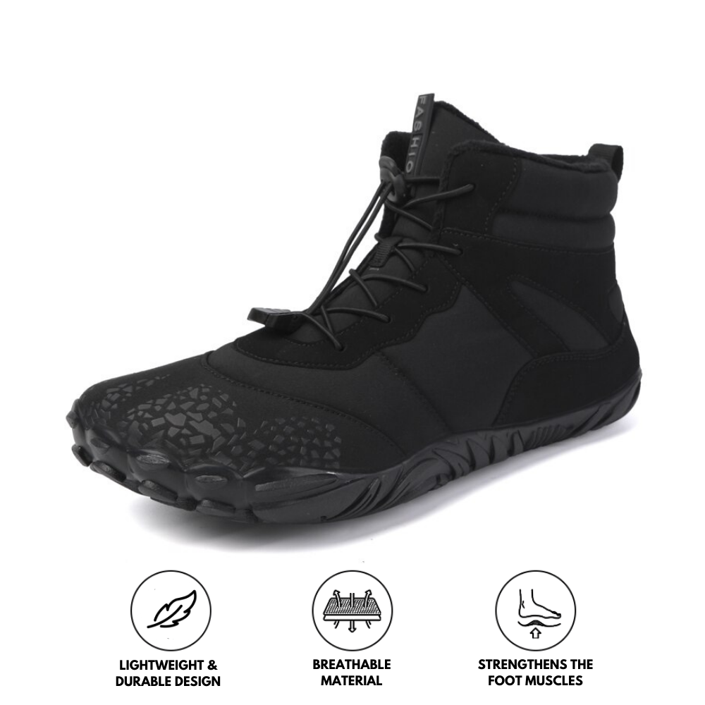 Vonnera Men's Waterproof Barefoot Shoes Non-Slip Black - Vonnera