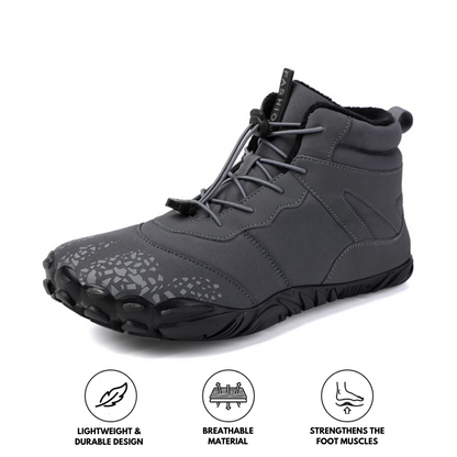 Vonnera Men's Waterproof Barefoot Shoes Non-Slip Black