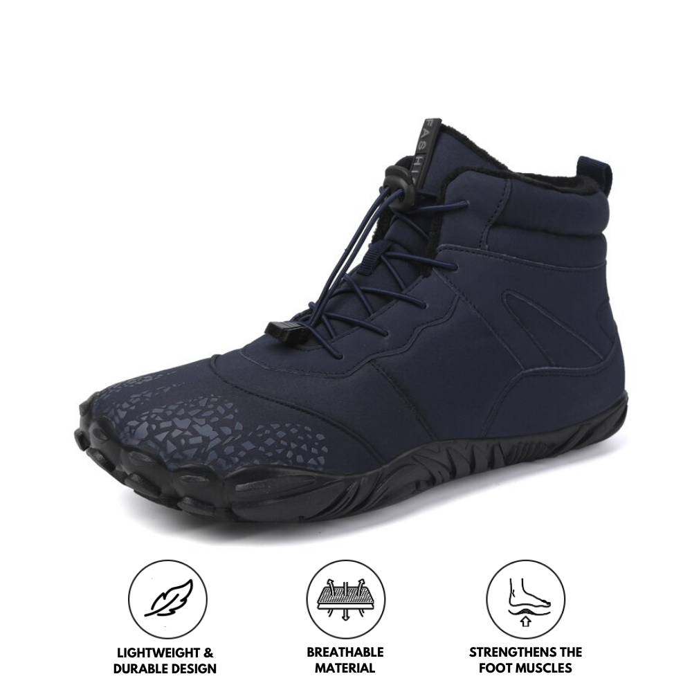 Vonnera Men's Waterproof Barefoot Shoes Non-Slip Black
