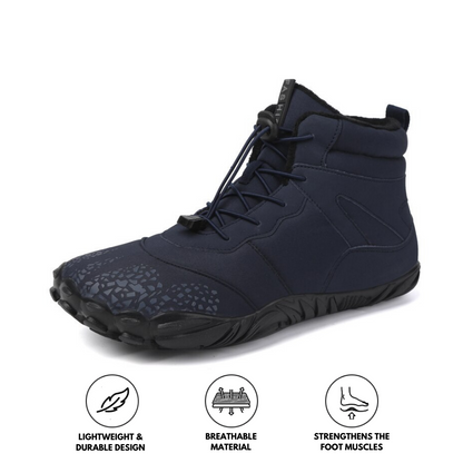 Vonnera Men's Waterproof Barefoot Shoes Non-Slip Black