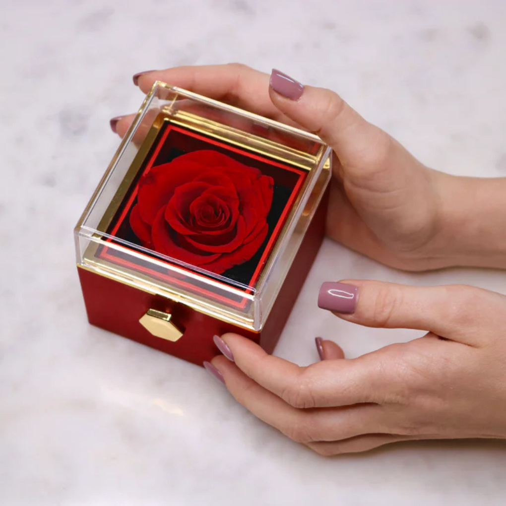 Custom Engraved Rose Necklace