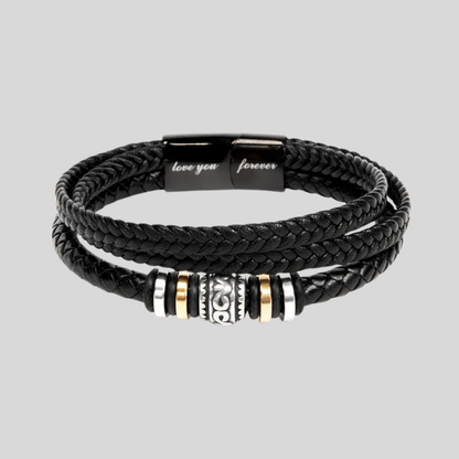 Men's Slim Leather Bracelet - Vonnera