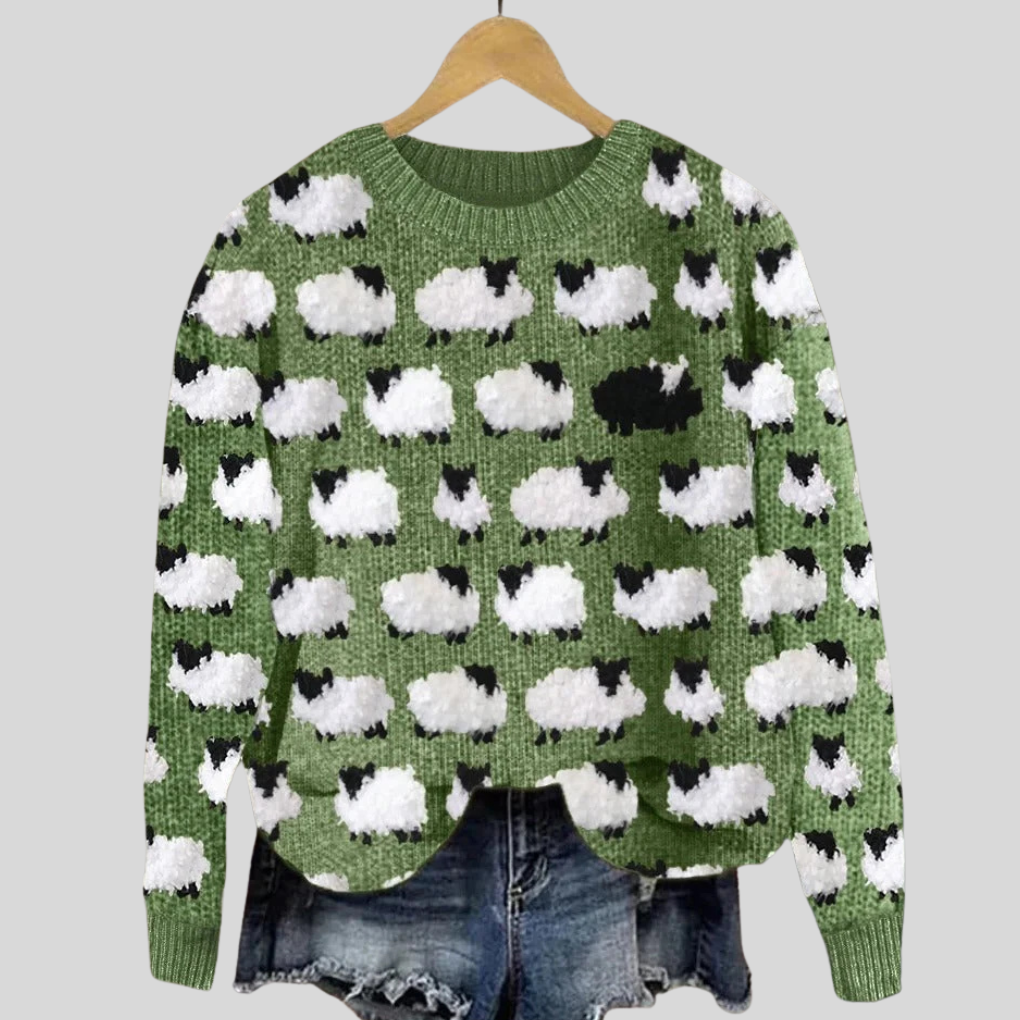 Women's Holiday Crew Neck Sweater