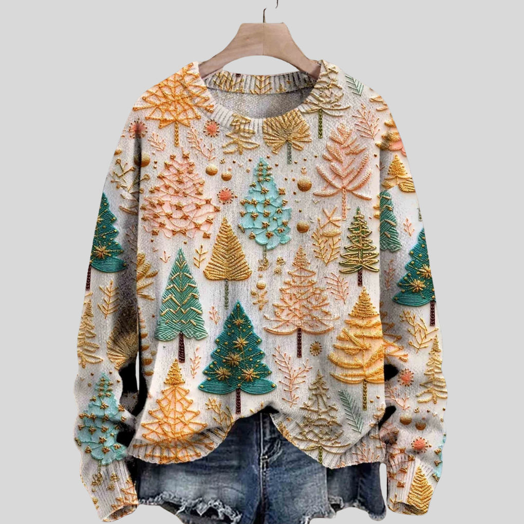 Women's Holiday Crew Neck Sweater