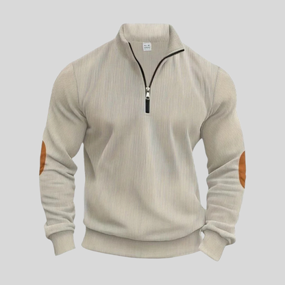 Men's Pullover Sweater Ribbed Cuffs - Vonnera