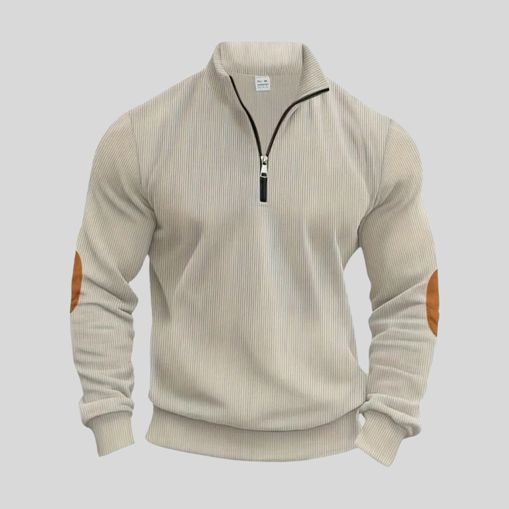 Men's Ribbed Cuff Pullover Sweater - Vonnera