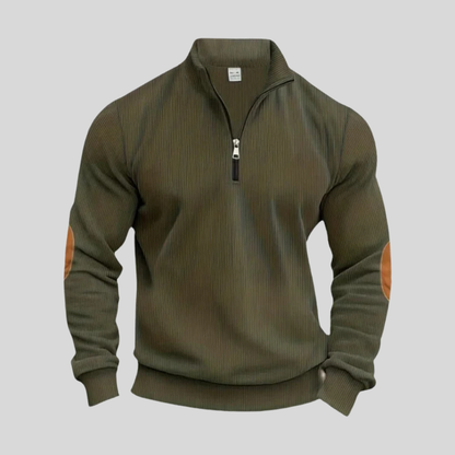 Men's Pullover Sweater Ribbed Cuffs