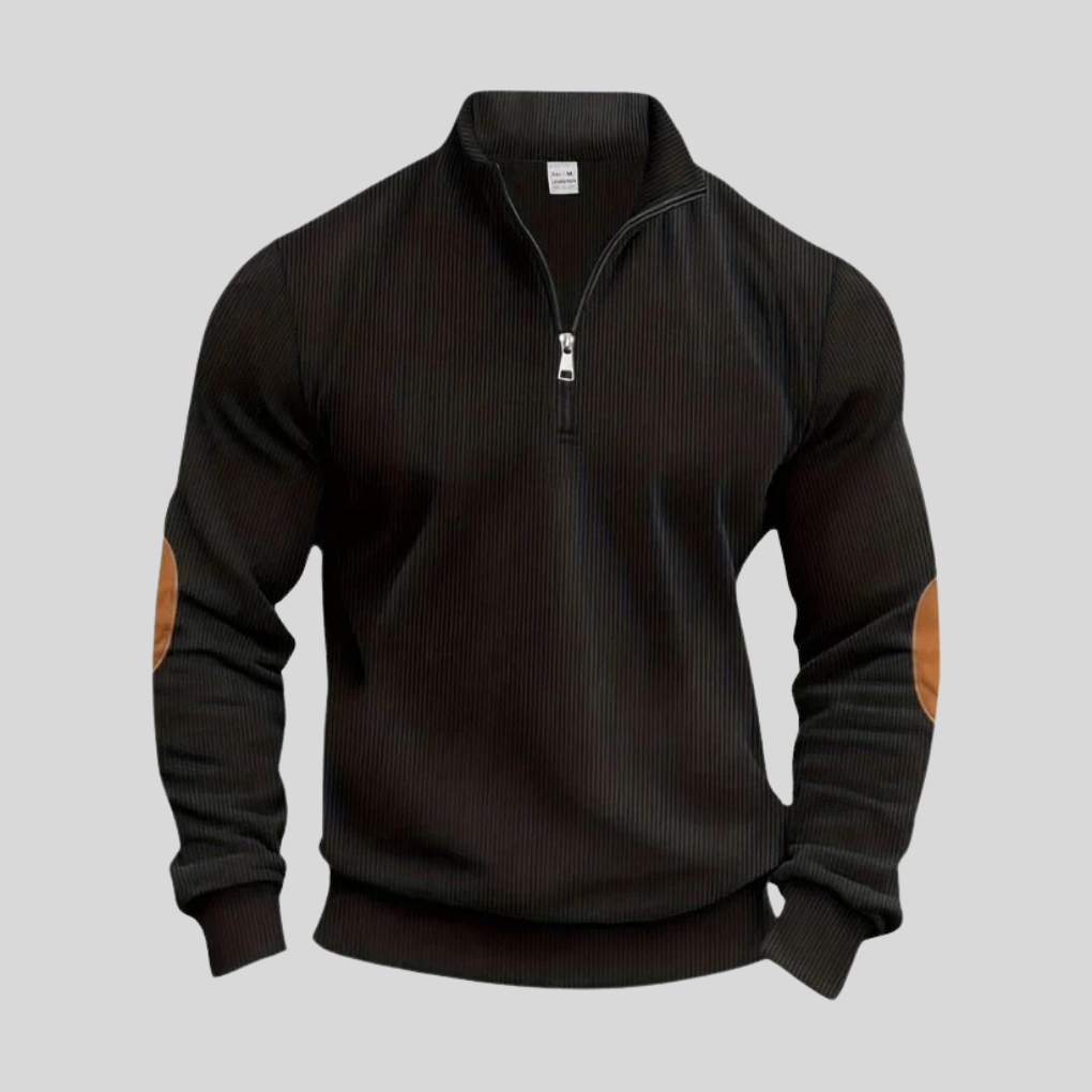 Men's Pullover Sweater Ribbed Cuffs