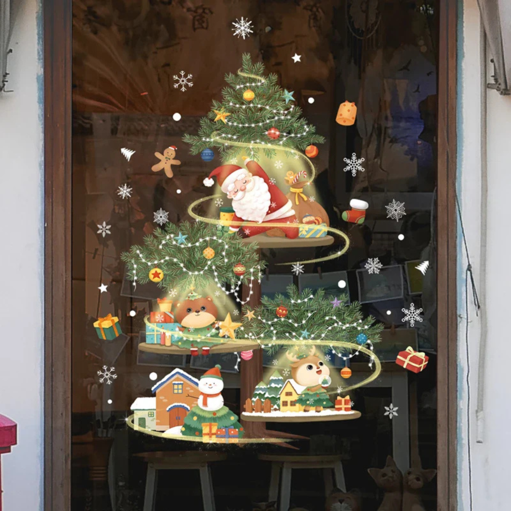 Christmas Window Clings Decals