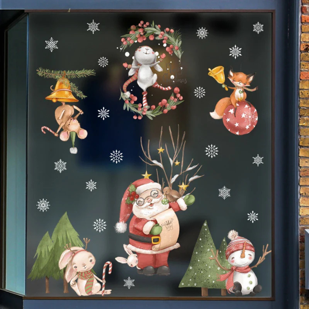 Christmas Window Clings Stickers