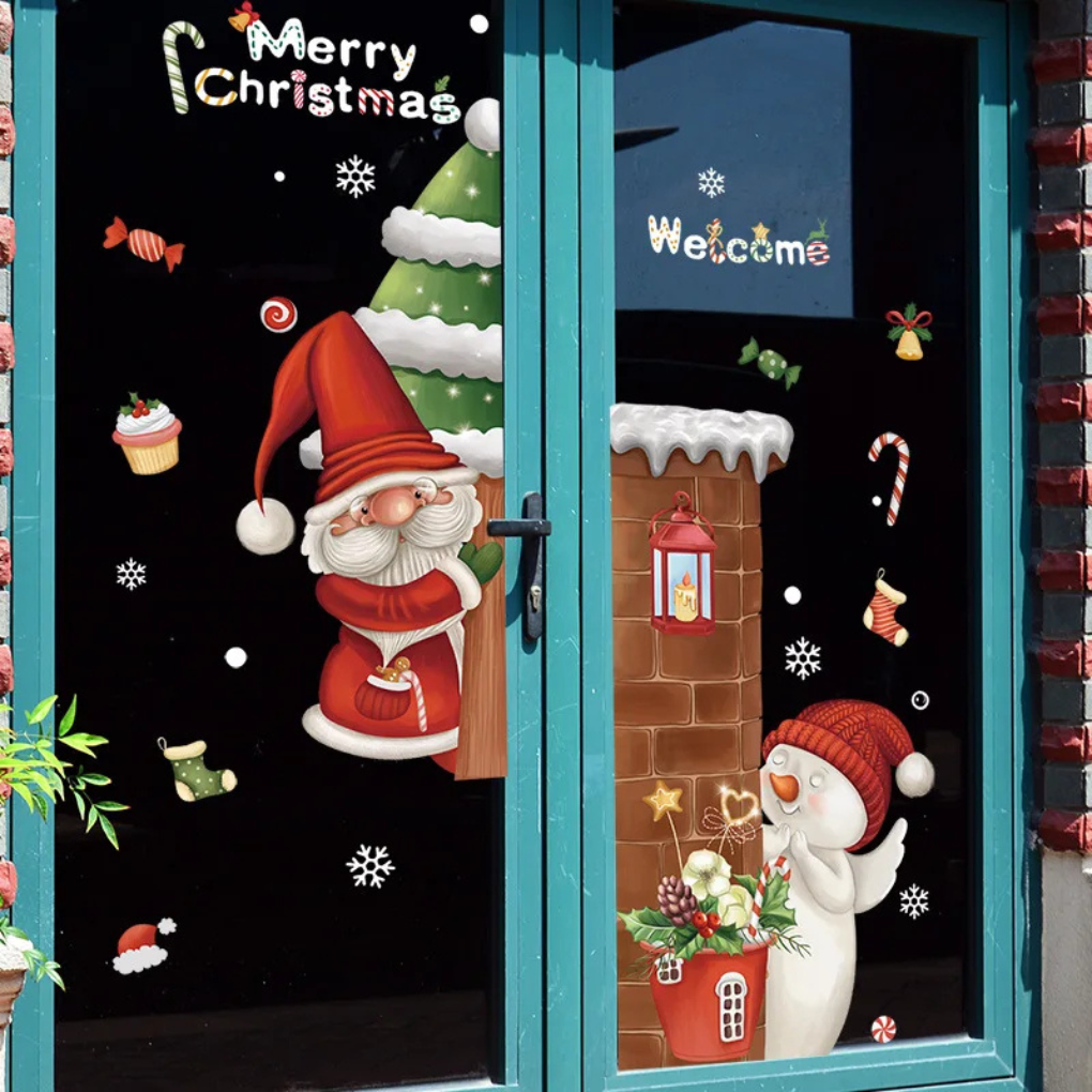 Christmas Window Clings Decals