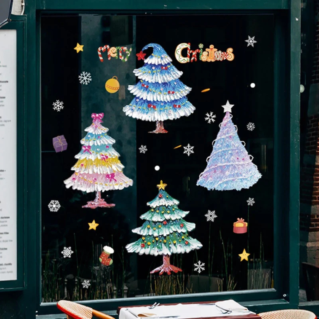 Christmas Window Clings Decals
