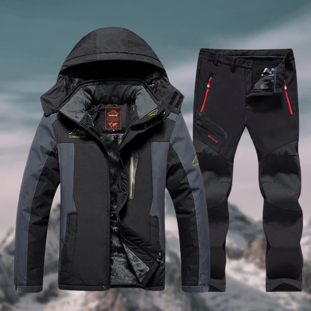 Men's Waterproof Ski Jacket And Pants Set - Vonnera