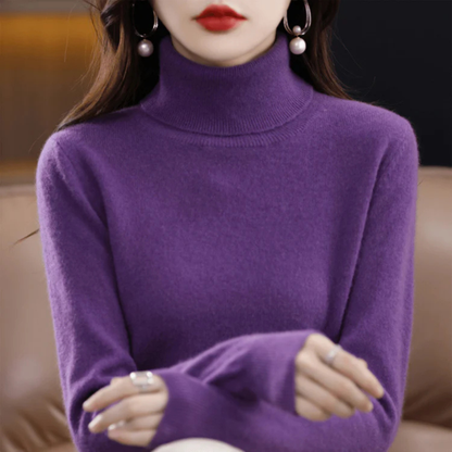 Women's Fine Knit Turtleneck Sweater
