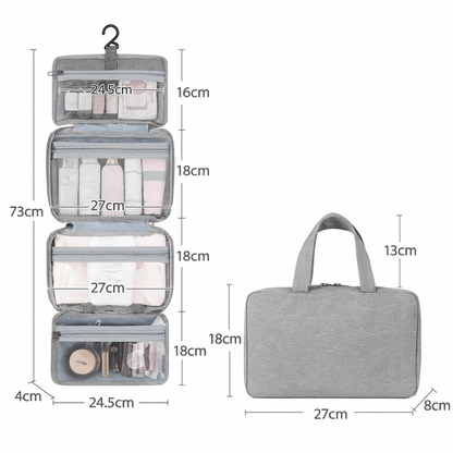 Travel Toiletries Organiser Multi Compartment