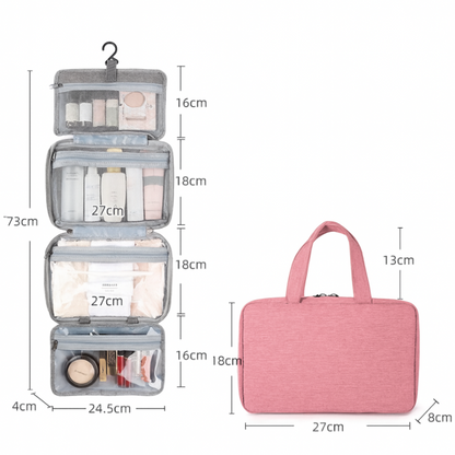 Travel Toiletries Organiser Multi Compartment