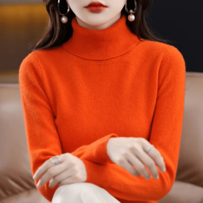 Women's Fine Knit Turtleneck Sweater