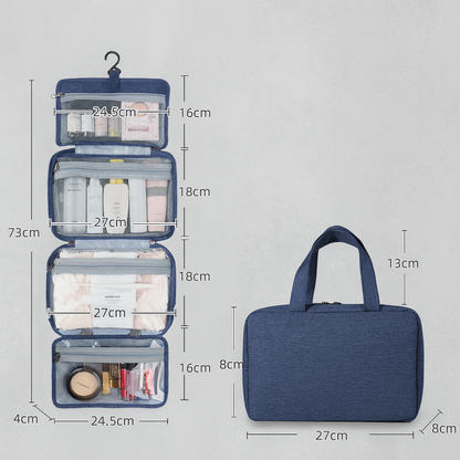 Travel Toiletries Organiser Multi Compartment