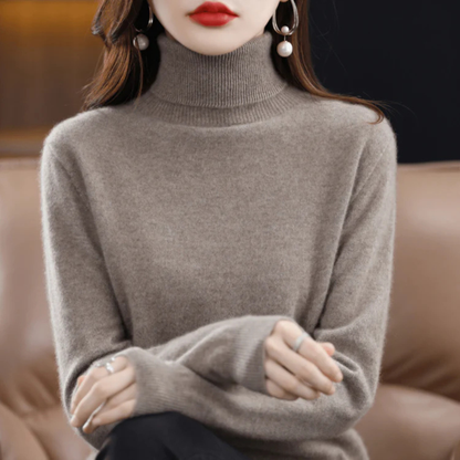 Women's Fine Knit Turtleneck Sweater