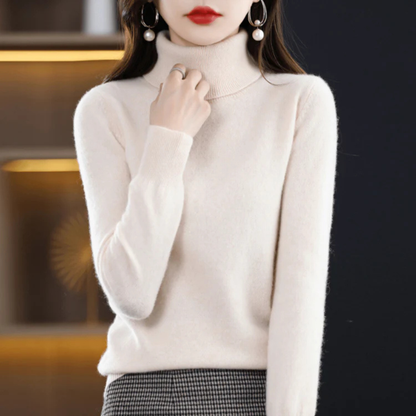 Women's Fine Knit Turtleneck Sweater