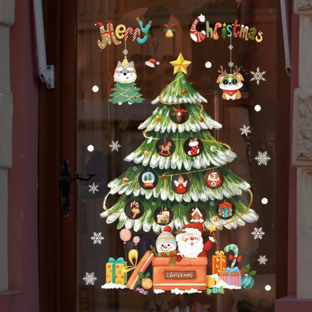 Christmas Window Clings Decals