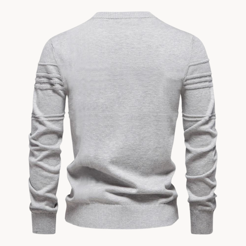 Mens Checkered Wool Sweater