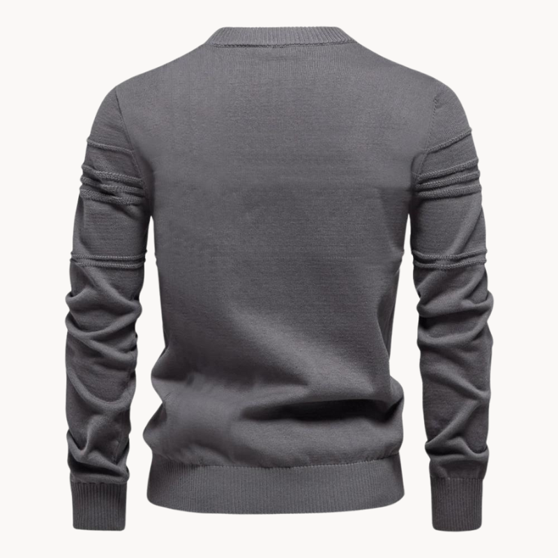 Mens Checkered Wool Sweater
