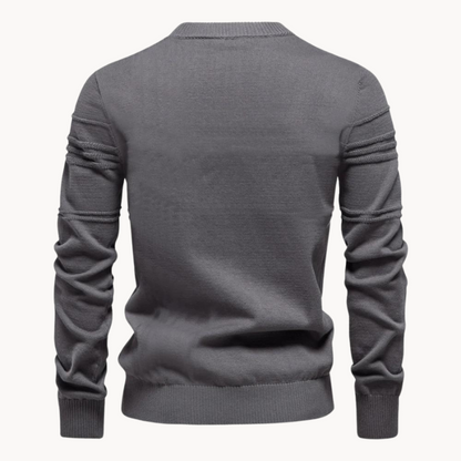 Mens Checkered Wool Sweater