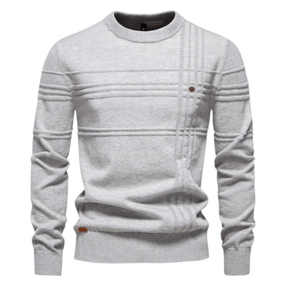 Mens Checkered Wool Sweater