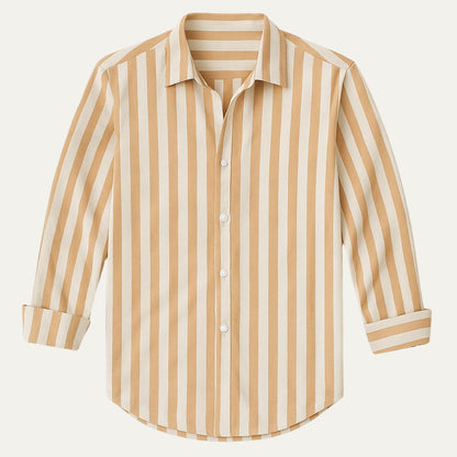 Vittorio Men's Striped Linen Shirt - Vonnera