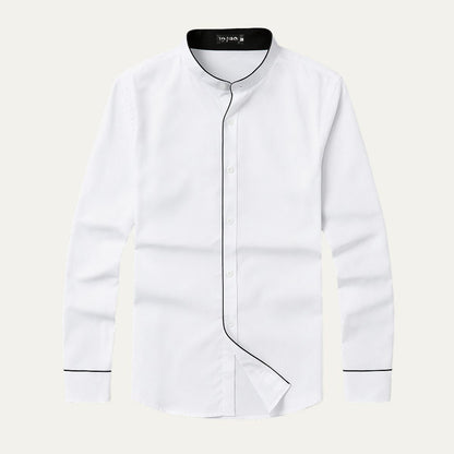 Ashcroft Men's Tailored Collar Dress Shirt - Vonnera