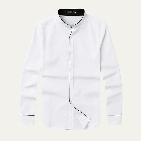 Ashcroft Men's Tailored Collar Dress Shirt - Vonnera